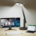 Honeywell H6 Desk Lamp for Home Office, Dimmable Reading Table Light, Black | Sunturalux CRI≥97, RG0 Low Blue Light, Flicker-Free, 800LM Dimmable with Timer for Webcam, Study, Office & Bedroom by HoneywellAirComfort