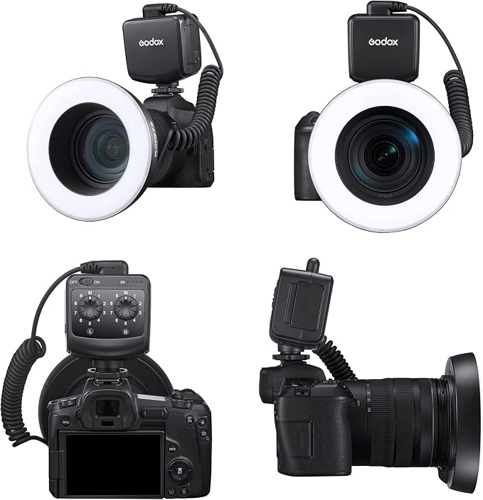 Godox Ring 72 Macro LED Ring Light with 8 Lens Adapter Rings for Canon Nikon Pentax Olympus DSLR Cameras - Image 2