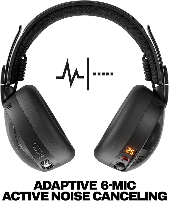 Skullcandy Aviator 900 ANC Noise Canceling Wireless Headphones - True Black | Bluetooth, THX Spatial Audio with Head Tracking, Premium Adaptive Noise Cancellation, 60 Hours Battery, Microphone, Travel - Image 2