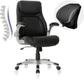 Nouhaus Ergonomic Office Chair Premium Microfiber Leather Adjustable Lumbar Support & Armrests, High Back Comfy Desk Gaming Chairs Executive Computer Swivel Chair Tilt Function(Posture,Black) by Nouhaus
