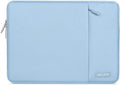 MOSISO Laptop Case 14 inch, Laptop Sleeve Bag with Pocket | Compatible with HP Lenovo Dell ASUS Acer, HP Stream, Dell Latitude, Polyester Vertical Computer Bag, Air Blue by MOSISO