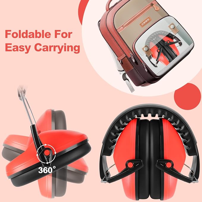 Floriogra Noise Cancelling Headphones for Kids/Toddler 28dB SNR Ear Muffs | Kids Ear Protection Noise Reduction Earmuffs for Children, Hearing Protection for Monster Jam, Concerts, Fireworks, Autism - Image 5