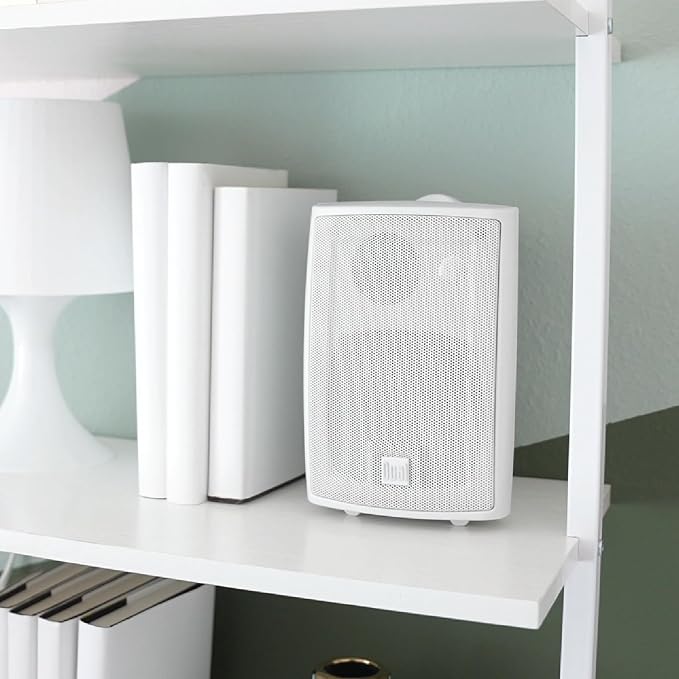 Dual Electronics LU53PW 5.25" 3-Way Indoor Outdoor Wired Speakers Pair | Weather & UV resistant, for patio, pool & garage, expansive stereo sound, easy setup, wired home speakers, white pair - Image 6