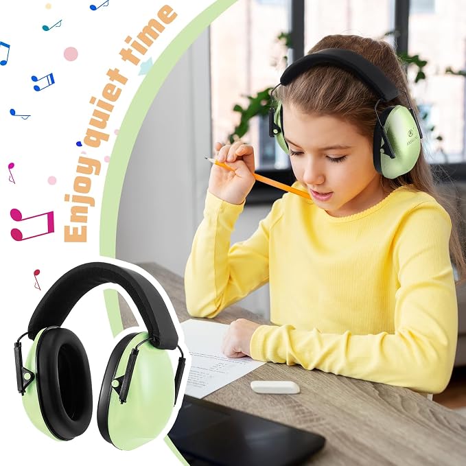 6 Pcs Noise Cancelling Headphones Kids Adult Ear Muffs Bulk, Ear Protection 27dB Noise Reduction Hearing Earmuff(Stylish Style,Gentle Colors) - Image 6