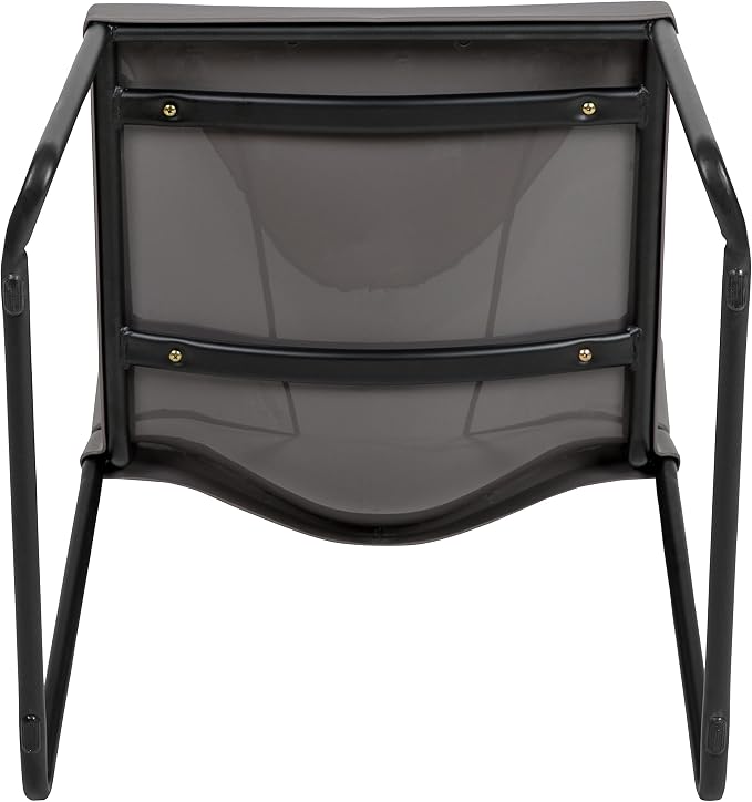 Flash Furniture Hercules Stack Chair, Black | Sled Base, Powder Coated, Contoured, 880 LBS. Weight Capacity - Image 11