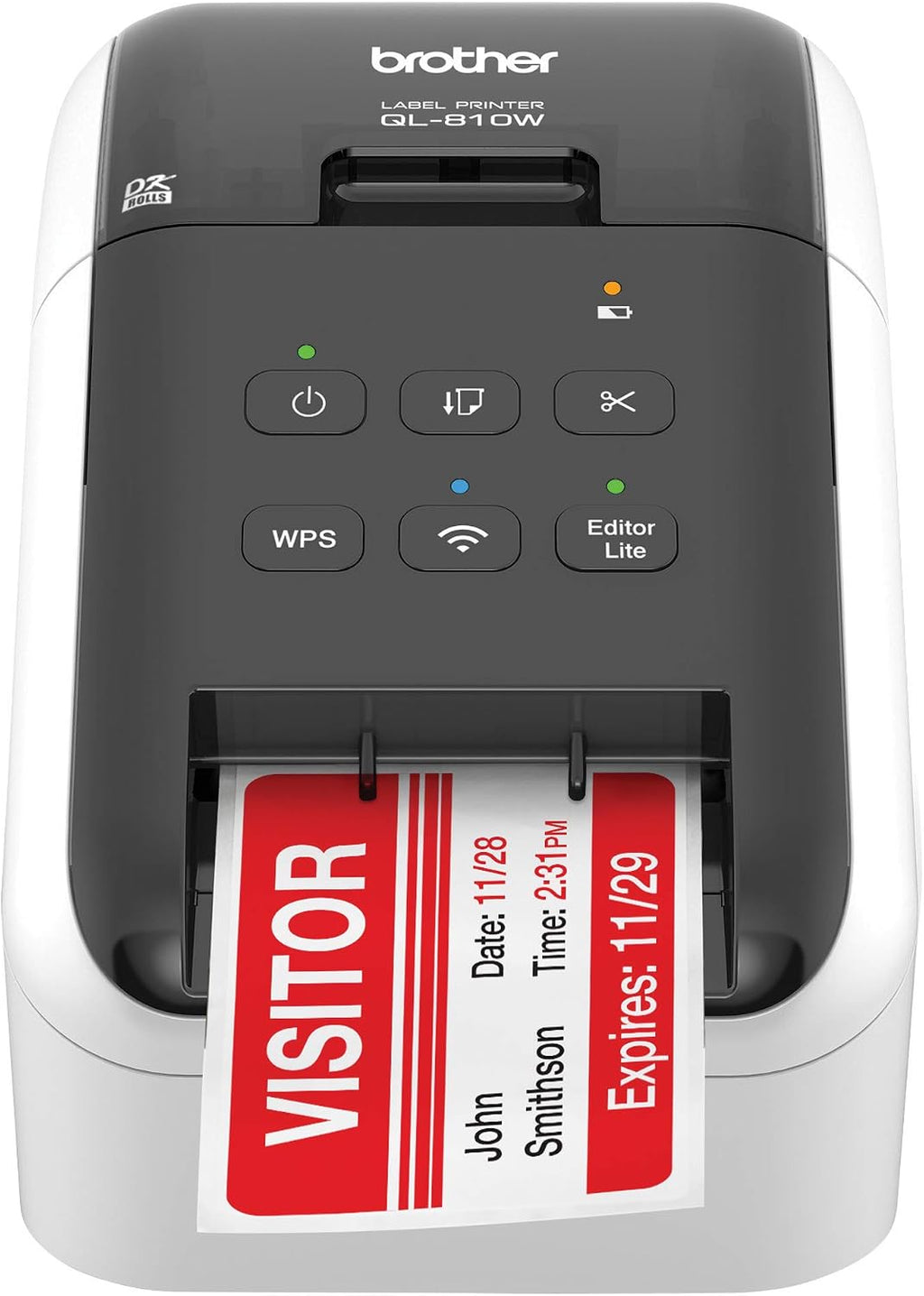 Brother RQL-810W- (QL-810W) Ultra-Fast Label Printer with Wireless Networking White (Renewed) by Brother