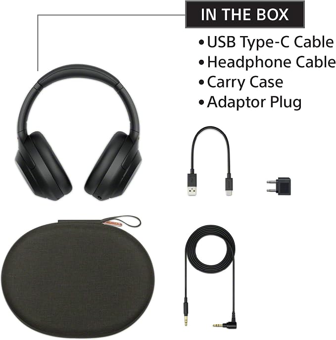 Sony WH-1000XM4 Wireless Premium Noise Canceling Overhead Headphones with Mic for Phone-Call and Alexa Voice Control, Black WH1000XM4 - Image 6
