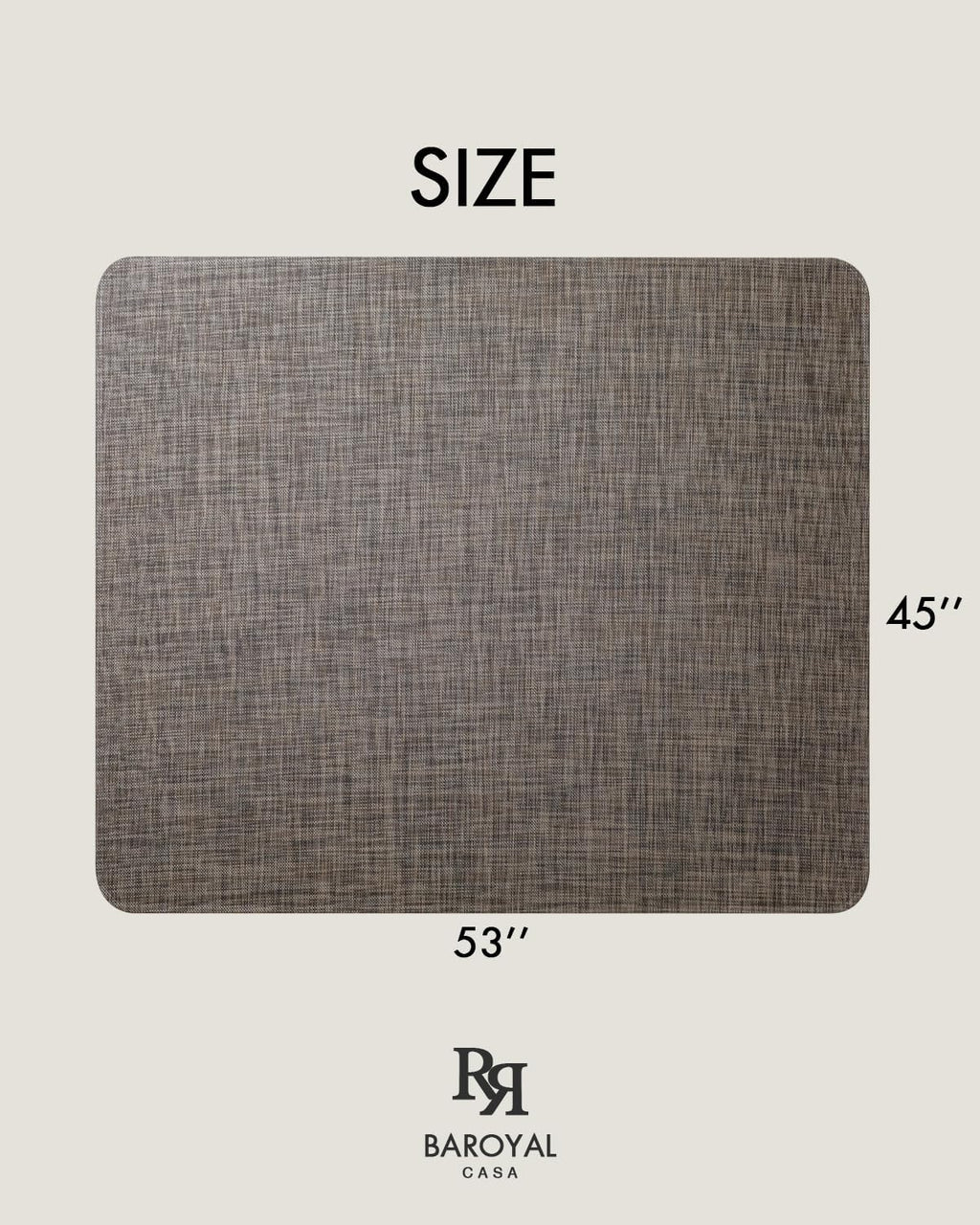 Baroyal Office Chair Mat for Hardwood Floor, Anti-Slip PVC, 45 x 53 Inch - Image 6