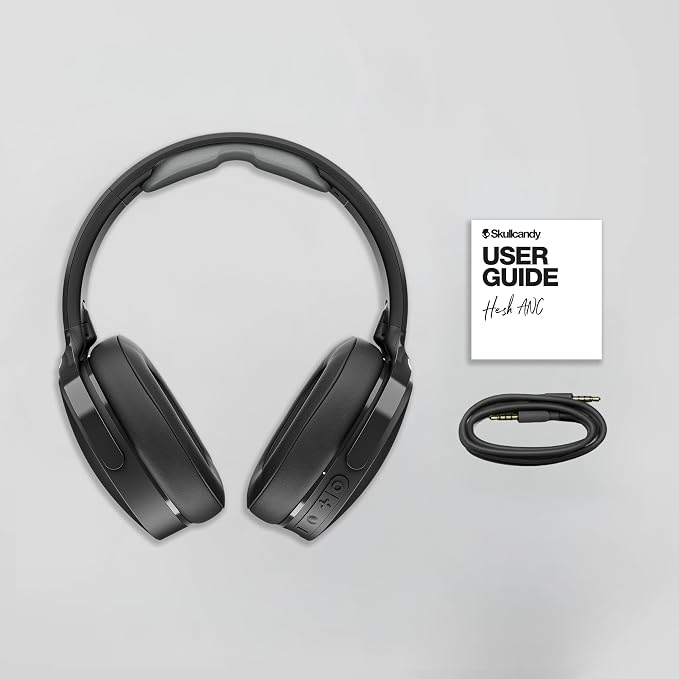 Skullcandy Hesh ANC Noise Cancelling Wireless Headphones - Preppy Sage | Bluetooth, Noise Cancellation, Over-Ear Fit, 22 Hours Battery, Foldable, Lightweight Design, Microphone, Studying, Travel - Image 6