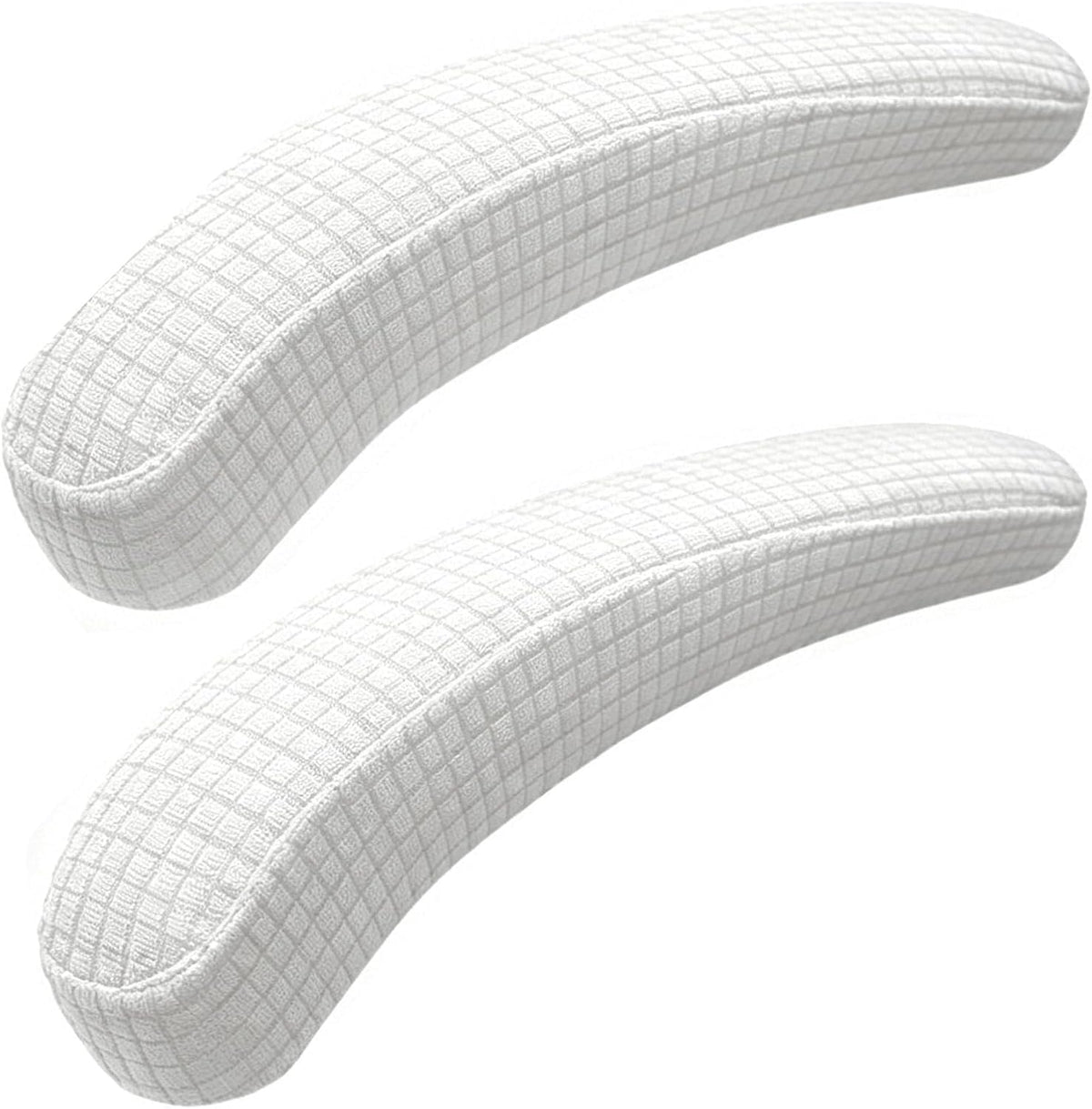 Office Chair Armrest Covers, Stretchable Removable Washable Chair Arm Covers, Elastic Desk Computer Gaming Chair Arm Rest Protector Slipcovers (Cream) by Melaluxe