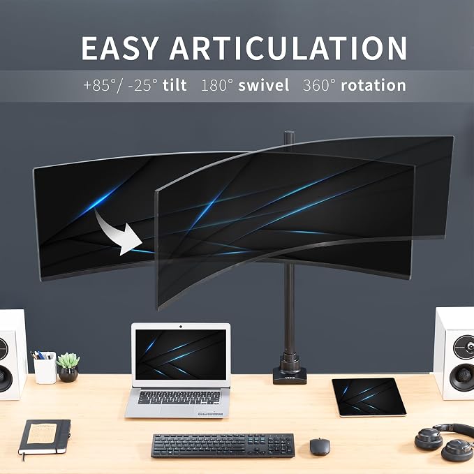 VIVO Single Monitor Desk Mount, Fully Adjustable Stand - Image 5