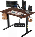 Standing Computer Gaming Office Desk - 48 x 24 Inches Adjustable Stand Up Electric Height Rising Table with Memory Presets for Home Study Writing PC Work, Modern Simple Walking Sit Desk, Easy Assembly by HeadshaverforMen