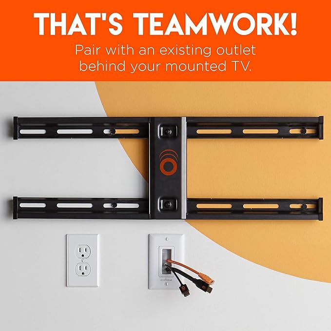 ECHOGEAR Wall Brush Plate for Hiding Up to 8 Low Voltage Cables - Sturdy Brushes with Cable Catching Design - Ideal Cable Pass Through for Wall Mounted TVs - Image 8