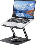 Laptop Stand for desk(360°Rotating),Aluminum laptop Riser for 10-16"Laptops | Adjustable Multi-Angle Ergonomic Laptop Stand, Foldable Portable for Home Office, Fits MacBook Air Pro Dell HP Laptops by JOYEKY