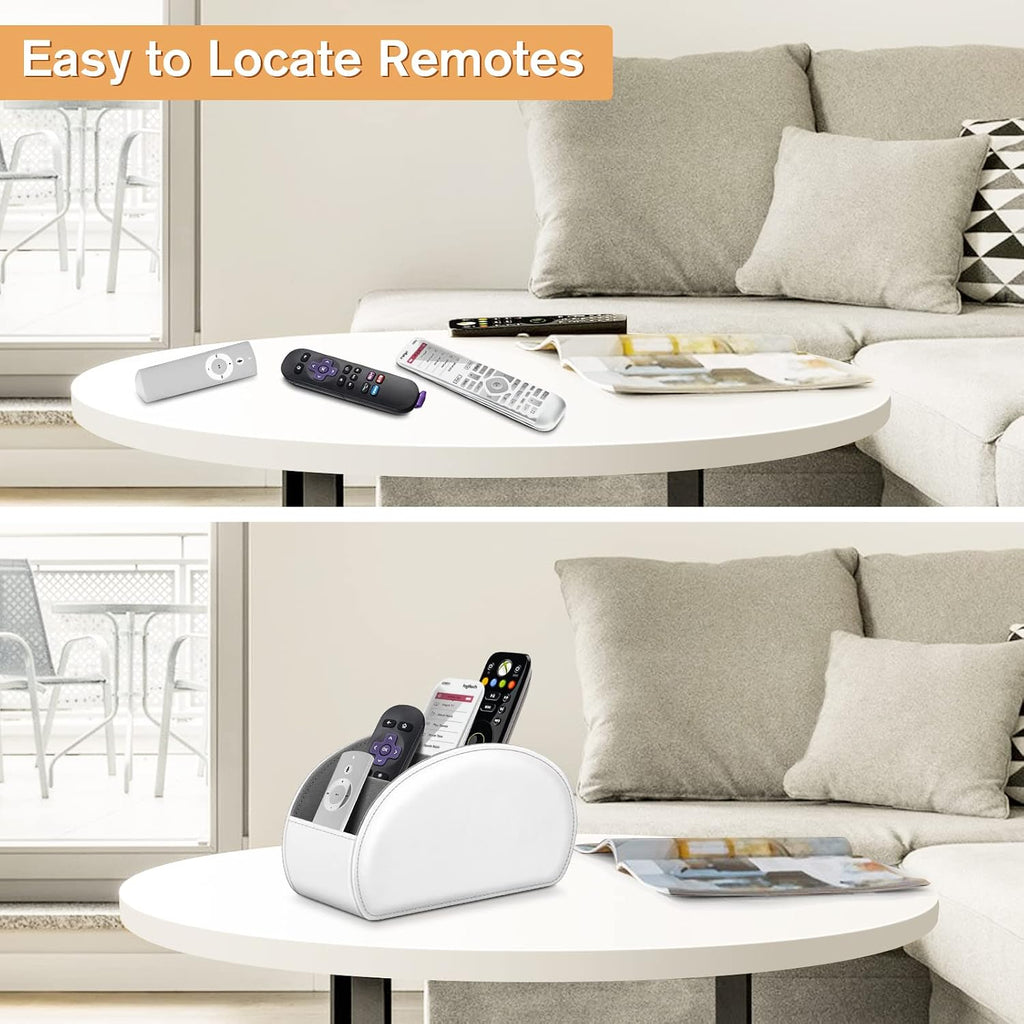 FINTIE Remote Control Holder with 9 Compartments Vegan Leather - Image 2