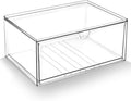 Prsildan Acrylic Makeup Organizer Stackable Clear Storage Drawers for Baby Bottles Desk Organizers for Countertop Vanity Nursery Adjustable Modular System for Cosmetics Jewelry by Prsildan