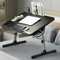 SIDIANBAN Laptop Desk for Bed, Adjustable Bed Table | USB Charge Port, Foldable Laptop Table with Storage Drawer, Portable Laptop Bed Desk Tray for Eating Working (Black) by SIDIANBAN