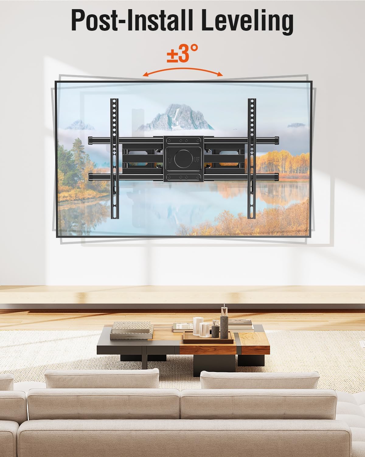 ELIVED Full Motion TV Wall Mount for Most 42"-82" TVs up to 110 lbs - Image 5