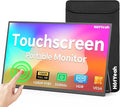15.6" Portable Monitor Touchscreen, 1080P 10-Point Touch Portable Monitor | 1500:1 USB-C HDMI Travel Screen w/ Sleeve Bag & Speaker, 2nd External Display for Laptop Mac PC Phone Tablet, VESA Mountable by HotYeahMonitor