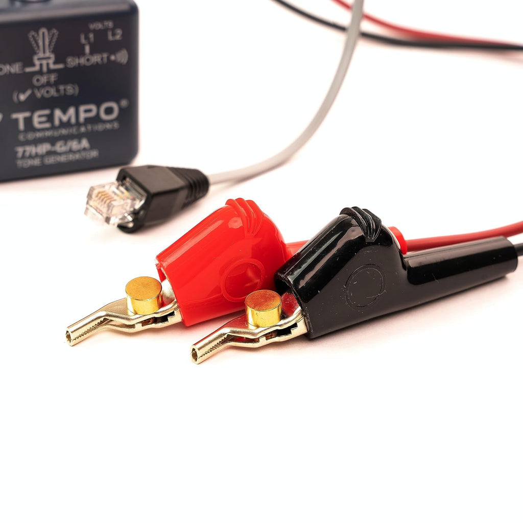 TEMPO 77HP-G/6A Tone Generator w/ABN Clips | Cable Tracing, Continuity Testing, Polarity Testing | RJ11, RJ45 | Twisted Pair & Coaxial Cables | Professional Grade Wire Tracer - Image 7