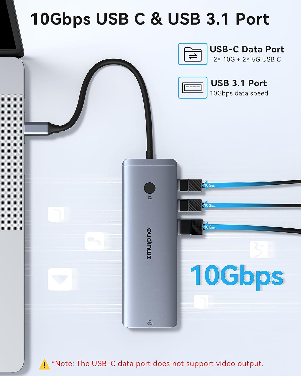 USB C Docking Station Dual Monitor 2 HDMI Adapter for Dell/HP Laptop - Image 5