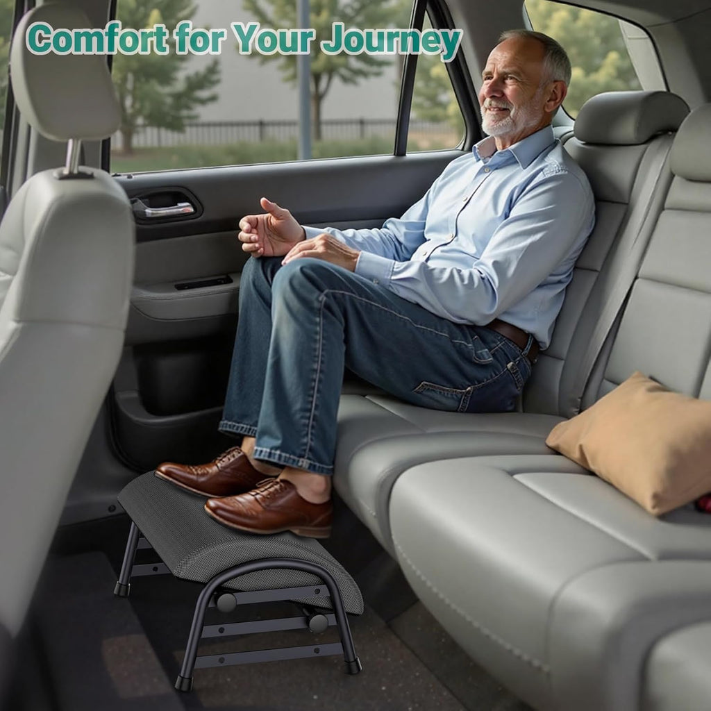 YEASHEIN Adjustable Foot Rest for Under Desk at Work, 6 Positions - Gray - Image 8