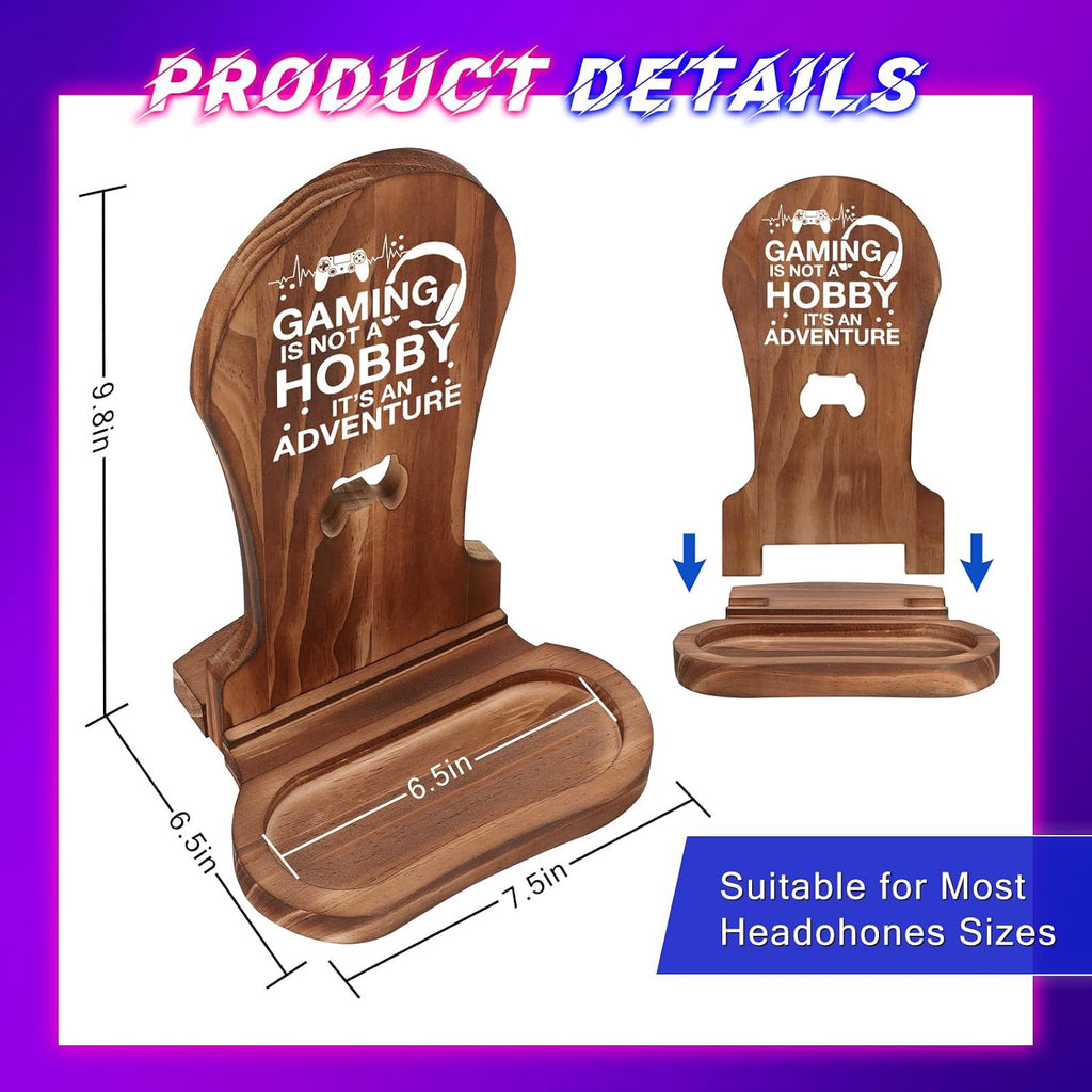 Christmas Birthday Gamer Gifts for Teenage Boys Men, Gaming Headphone Stand - Image 2
