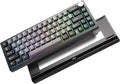 YUNZII AL68 Wireless Mechanical Keyboard,Full Aluminum CNC,60% Layout with Knob, QMK/VIA Software,Gasket Mounted,Hot Swappable,RGB Backlit,BT/2.4G/USB-C for Mac/Win (Black, Cocoa Cream V2) by YUNZIIMECHANICALKEYBOARD