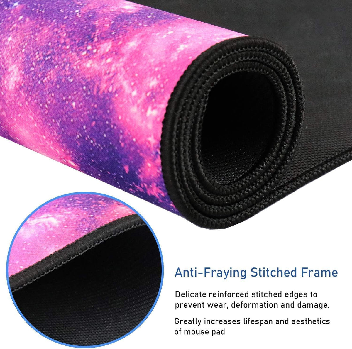 Gaming Mouse Pad with Stitched Edges (35.4X15.7In) Waterproof Desk Pad - Image 2