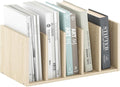 Furinno HERMITE Desk File Folder Organizers, 5-Space Vertical Desktop Office Organization Racks, Desk Top Display Book Shelf, for Paper, Office Supplies, Magazine, Bauhaus Oak by Furinno-FitsYourSpaceFitsYourBudget