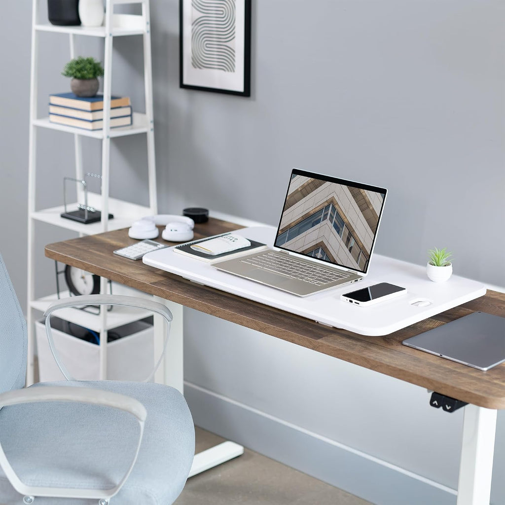 VIVO Single Top Standing Desk Converter, 32" White Top - Image 6