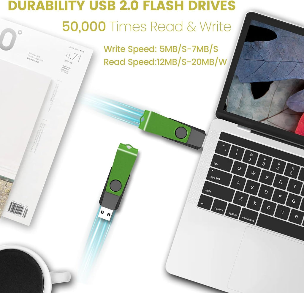 2GB USB Flash Drive 50 Pack AGECASH USB 2.0 Flash Drives Bulk - Image 2