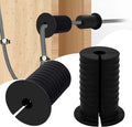 2 Pcs Starlink Cable Routing Kit for 1 Inch Wall Hole, Starlink Wall Grommet, Perforated Silicone Grommet, Cable Punch Grommet, Wall Grommet for Starlink Ethernet Cable (Black) by MYZHRE