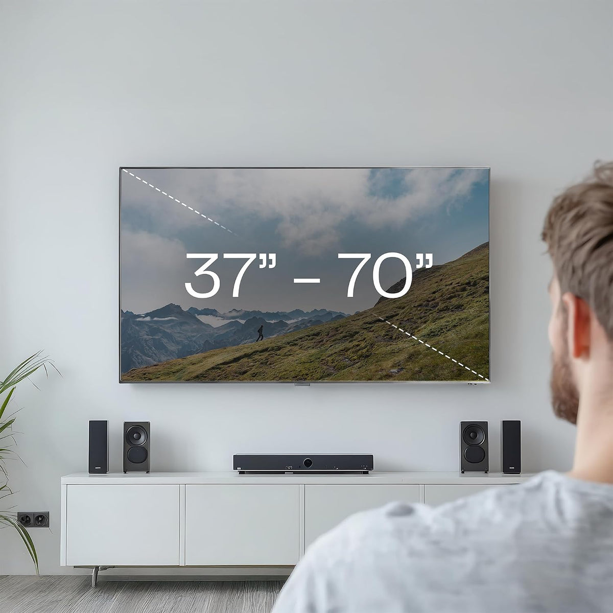 VIVO White Motorized TV Wall Mount for 37-70 in Screens, MOUNT-E-M070R-W - Image 7