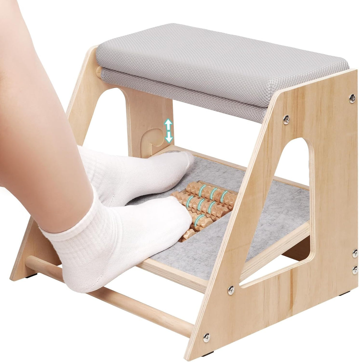 Natheeph 4-Height Under Desk Footrest Office Foot Stool Under Desk at Work by Natheeph