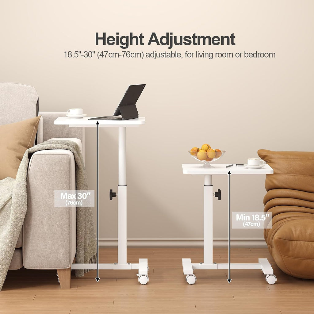 TUTOTAK C Table End Table Adjustable Height, TV Tray Table for Small Spaces - Image 4
