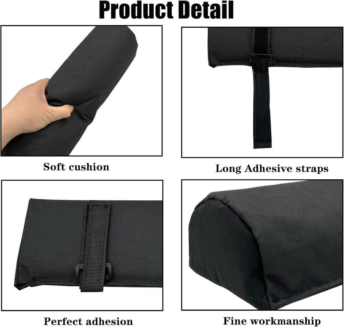 Arm Rest Pads for Zero Gravity Chair, Zero Gravity Chair Cushion with Long Adhesive Strips, Comfort Folding Antigravity Recliners Lawn Camping Patio Lounge Office Chairs Armrest Padding In Pair - Image 4
