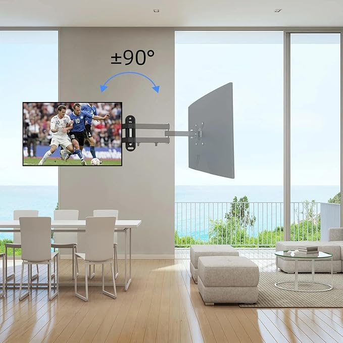 Suptek TV Wall Bracket Mount Swivel and Tilt for Most 15"-32" LED, LCD, OLED Flat Screen TVs and Monitors with VESA 75x75-100x100mm up to 13kg Full Motion Monitor Wall Bracket MA2720 - Image 5