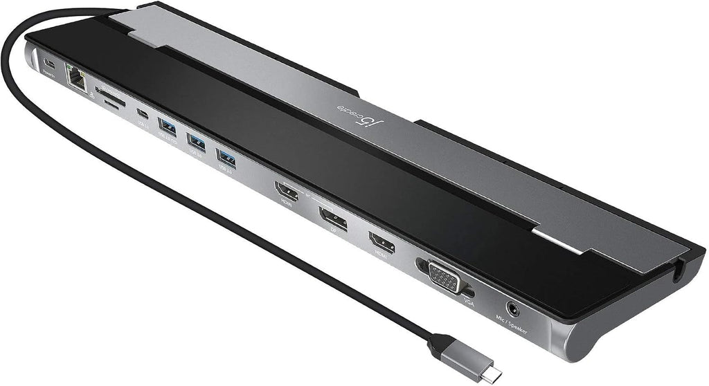 j5create USB C Docking Station- Supports up to 3 Display Simultaneously by j5create
