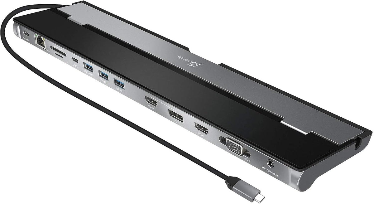 j5create USB C Docking Station- Supports up to 3 Display Simultaneously by j5create