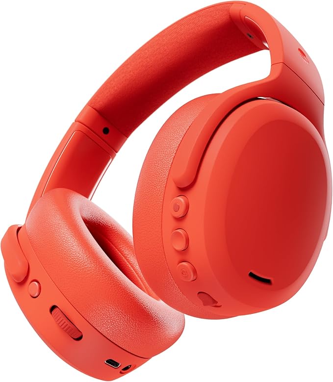 Skullcandy Crusher ANC 2 Noise Cancelling Wireless Headphones - Plasma | Multi-Sensory Crusher Bass, Over-Ear Fit, Bluetooth, 60 Hours Battery, Working Out, Gym, Travel, Studying, Music, Gaming by Skullcandy