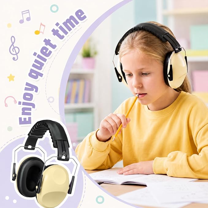 12 Pcs Kids Noise Cancelling Headphones Ear Muffs Sweet Style | Ear Protection for Kids Adults 27dB Noise Reduction Hearing Earmuff for Autism Sensory Relief Concerts Fireworks Studying - Image 6