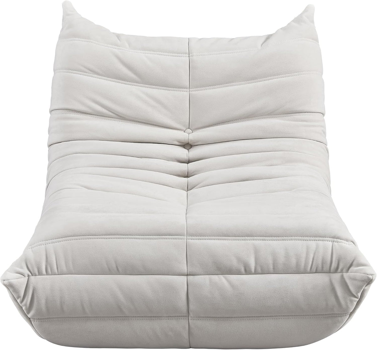 Bean Bag Chair - Corner Sofa, Fireside Chair Bean Bag Sofa Large Bean Bag Chair for Adults,Fireside Floor Couch for Living Room, Bedroom, Gaming & Office (Yellow, Single) (White, Single) - Image 5