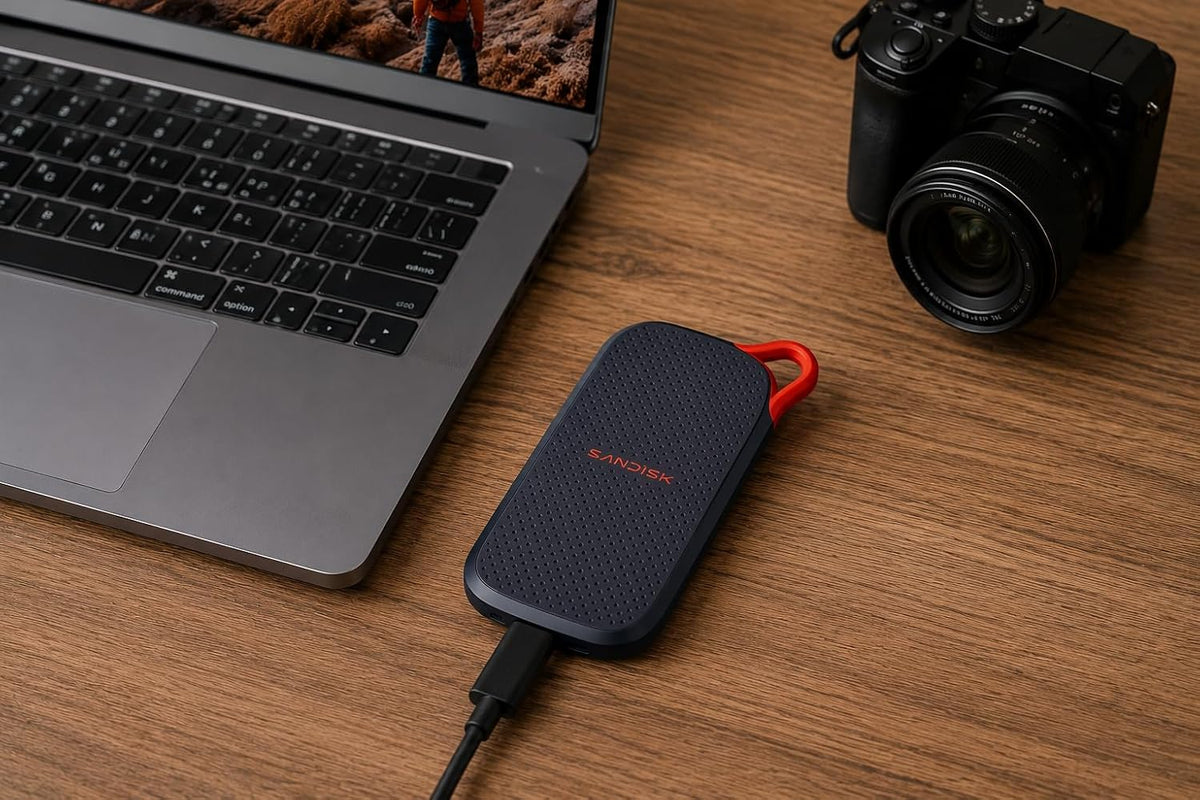 Sandisk 500GB Portable SSD, Up to 1000MB/s Read Speeds, Black (New Model) - Image 2