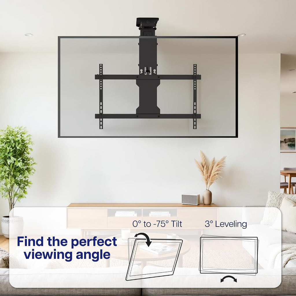 VIVO Black Electric Ceiling TV Mount for 23 to 55 in Screens, MOUNT-E-FD55 - Image 9