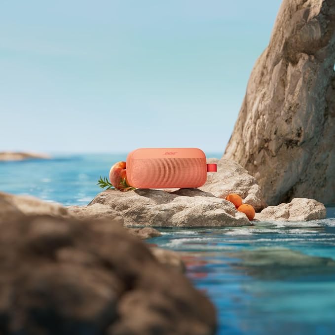 Bose SoundLink Flex Bluetooth Speaker (2nd Gen) - Portable Outdoor Speaker with Hi-Fi Audio, Waterproof and Dustproof, USB-C, Up to 12 Hours Battery Life, Sunset Peach - Limited Edition Color - Image 3