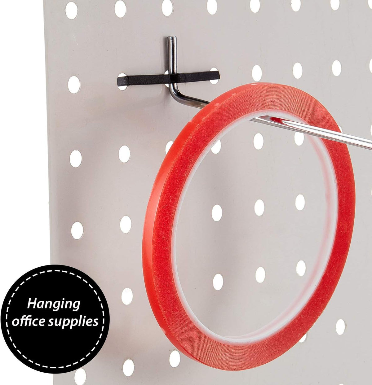 Mudder 200 Pieces Pegboard Locks for Hooks, Black Plastic Peg Hook Clips - Image 4