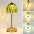 Shenmoyl Tulip Table Lamp with 5000mAh Battery & Touch Control, Cordless Table Lamp with 3 Colors, Dimmable Rechargeable Table Lamps for Bedroom, Nightstand, Living Room, Entryways (Green Tulip) by Shenmoyl
