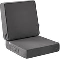 IPYNBAP Outdoor Cushions, Outdoor Chair Cushions 22x22x3 Inch, Cushions for Outdoor Furniture with Removable Cover, Waterproof & Fade Resistant Outdoor Seat Cushions for Patio, Lawn, Dark Grey by IPYNBAP