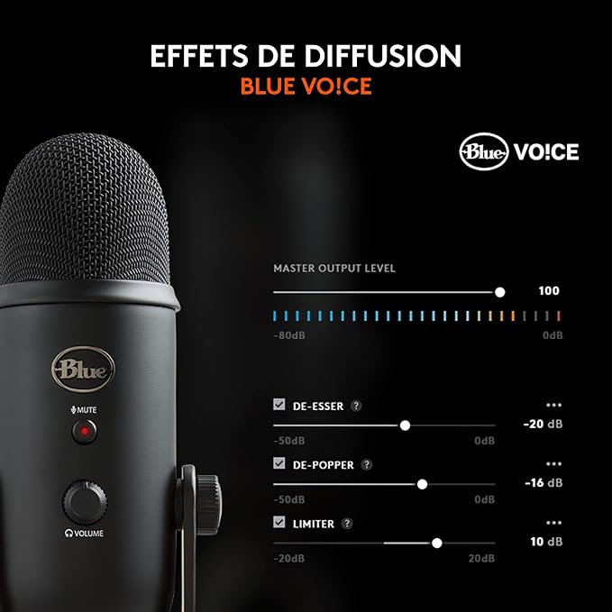 Blue Yeti USB Microphone - Blackout Edition (Renewed) - Image 3